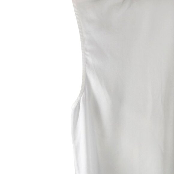 Eloquii Sleeveless Button Front Blouse Shirt Women's Plus Size 20 White - Picture 5 of 8